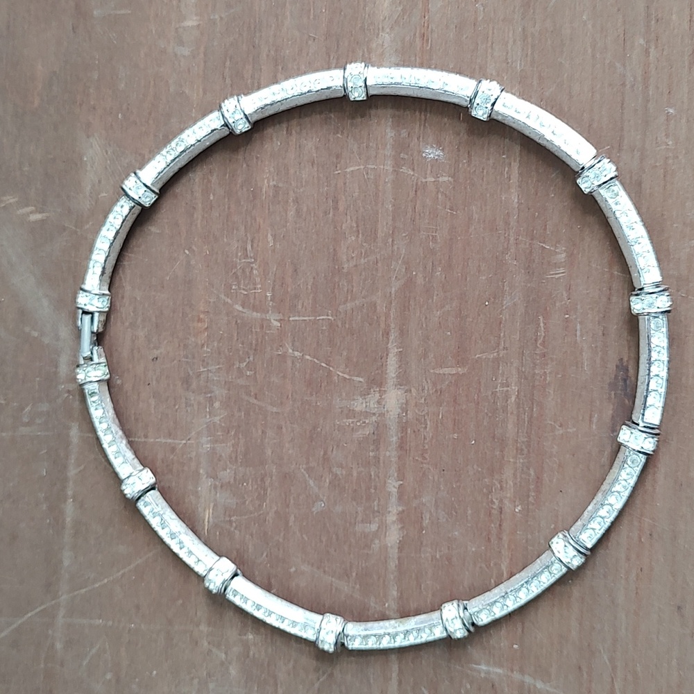 Edwin Pearl rhinestone choker